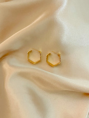 Astrid Hammered Hoops