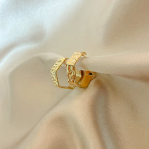 Astrid Hammered Hoops