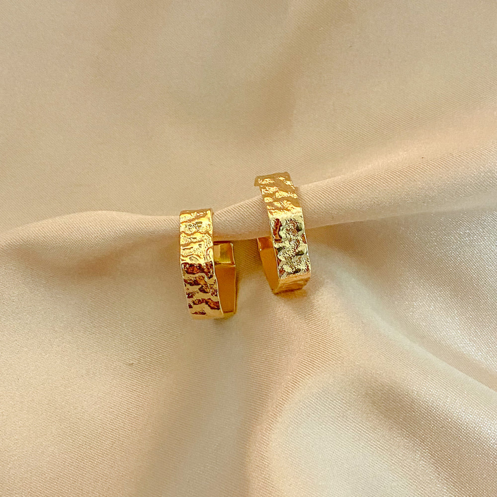 
                
                    Load image into Gallery viewer, Astrid Hammered Hoops
                
            