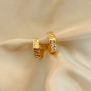 Astrid Hammered Hoops