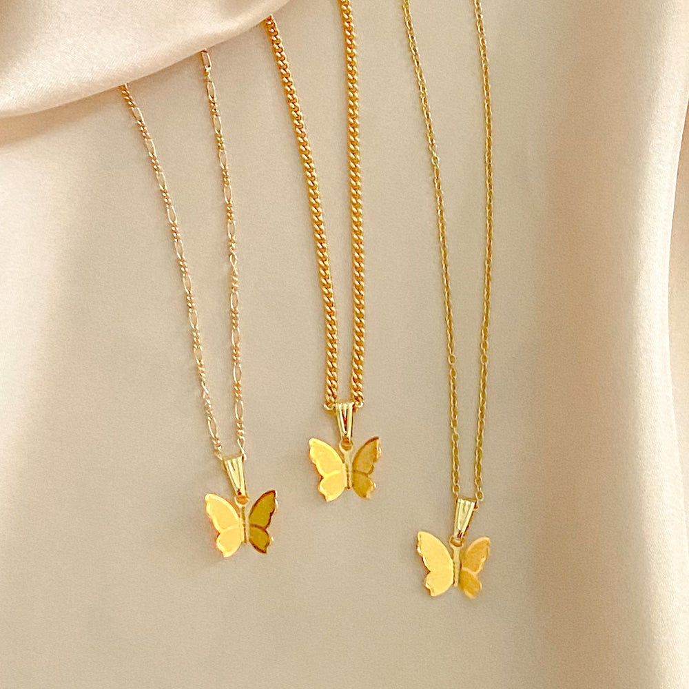 Golden Rule Butterfly Necklace