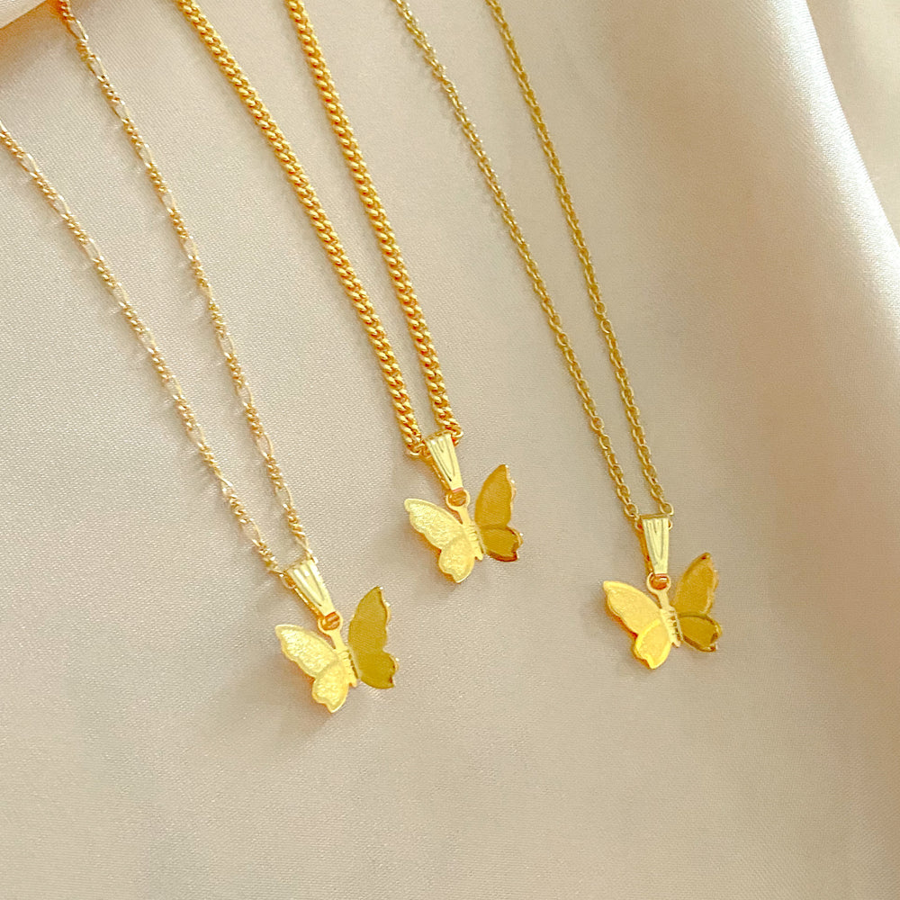 Golden Rule Butterfly Necklace